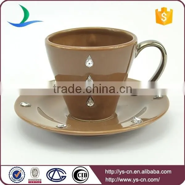 Unique New Ceramic Custom Tea Set With Diamond Design photo-3