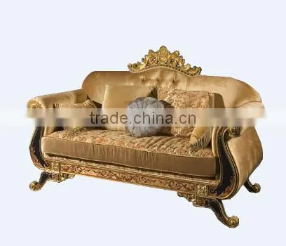 Retro Style Living Room Sofas, Hand Painting Chesterfield Sofa Set, Classic Wood Carving Living Rroom Furniture Set photo-3