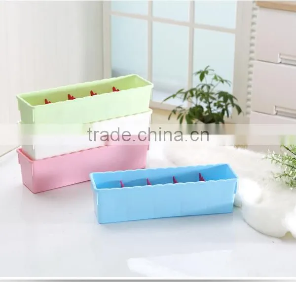 N506 3/5 Grid Home Organization Storage Box Household Plastic Storage Box photo-5
