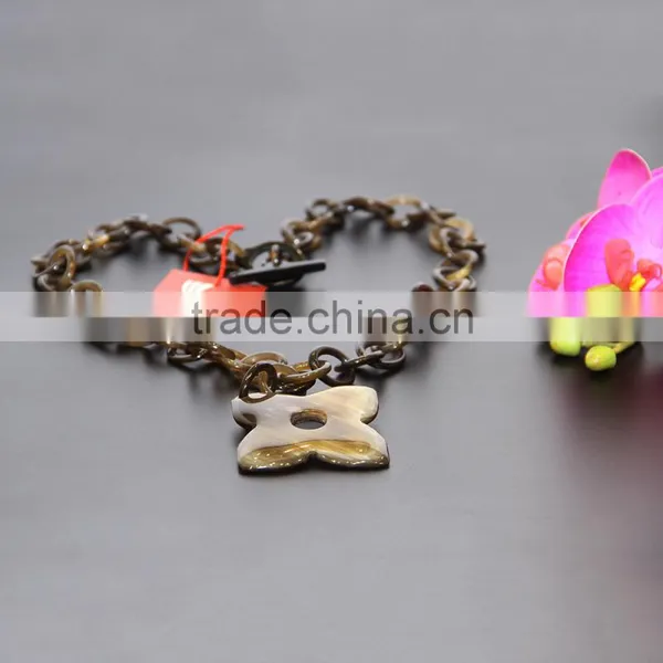 100% Buffalo Horn Necklace, Unique Jewelry for Girl photo-3