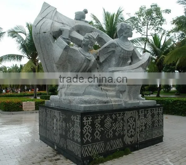 Outdoor Garden Decoration Stone Carving Marble Abstract Granite Sculpture photo-4