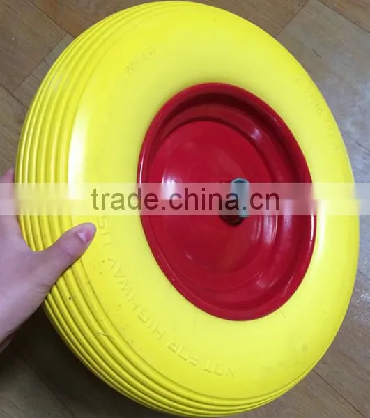 China Supplier Wheel Barrow Hand Cart Tyre and pu Wheel photo-2