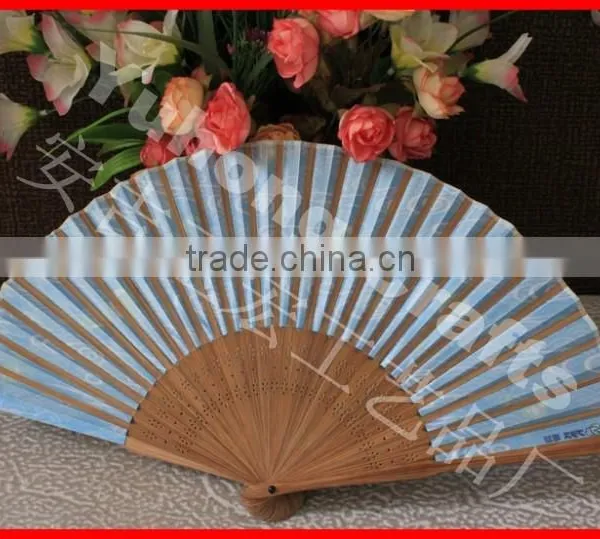 2014 Promotional Cloth Bamboo Folding Fan photo-2