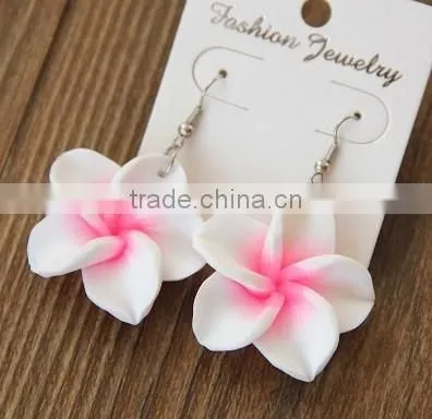 Hot Sell Hawaiian Plumeria Flower Earring Designs for Women photo-2