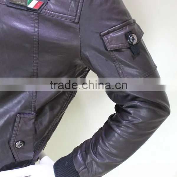 2014 Fashion Leather Motorbike Jacket photo-4