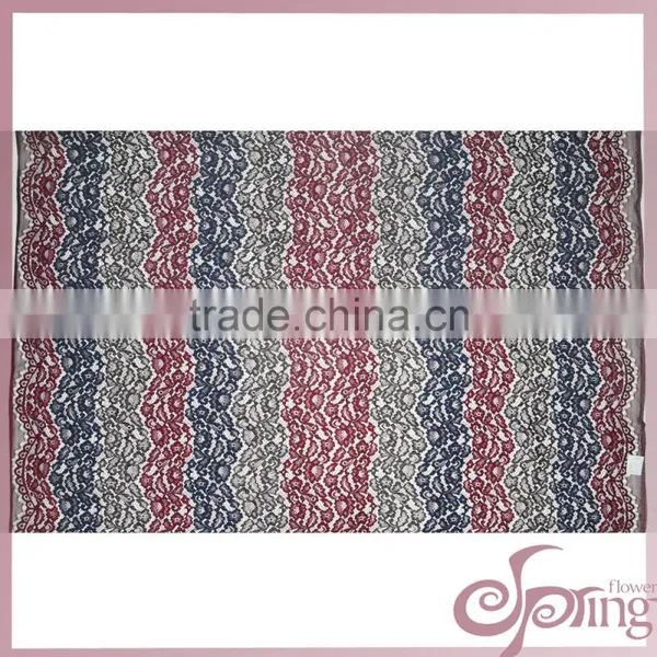 Fancy Flower Multi Color Cord Lace