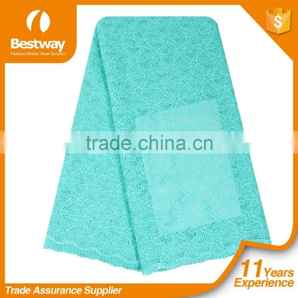 2016 Bestway New Embroidered Swiss Voile Lace Cotton Lace SL0402-3 photo-6