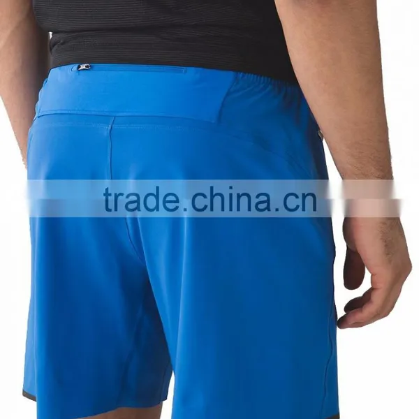 Back Zip Pocket Quick Dry Man Running Shorts photo-5