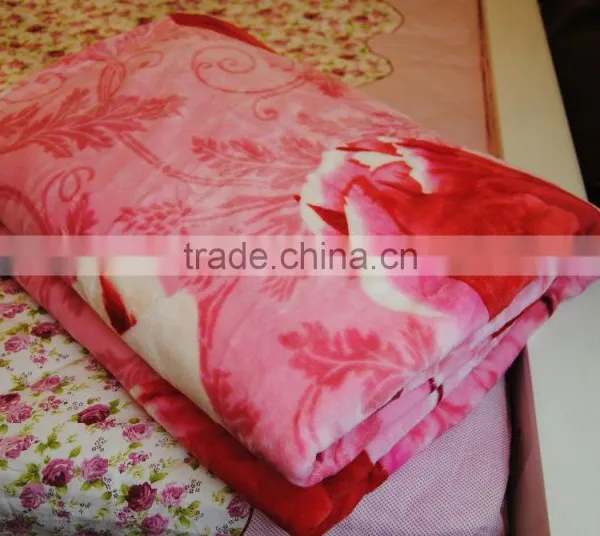 Beautiful Flower Print Flannel Blanket photo-5