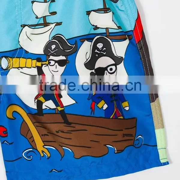 Hot Sale Summer Little Baby Boys Print Swim Shorts Custom Beach Board Shorts Swim Trunks Wholesale photo-6