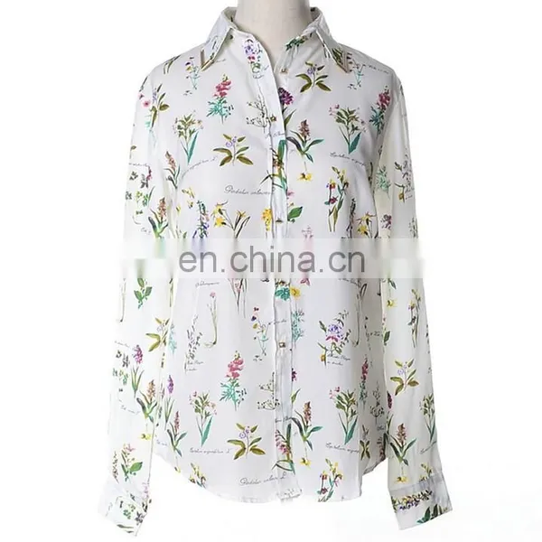 Latest Printed Blouse Designs,ladies Western Blouse,women Chiffon Blouse photo-6