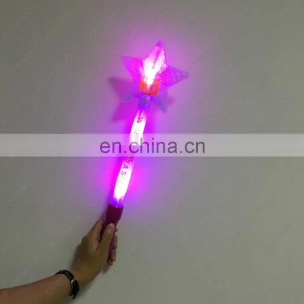 Custom Logo Glow in Dark Magic LED Flashing Stick photo-3