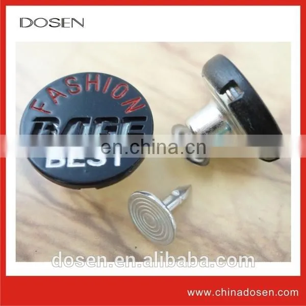 High Quality Fashion Simple Set of Plastic Metal Jean Buttons Zamak Material Make in China