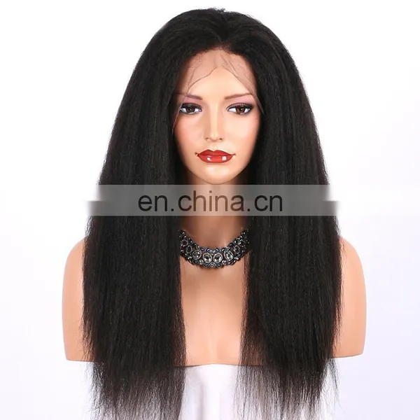 Good Quality Kinky Straight Virgin Brazilian Human Hair Wig Brazilian Hair Wigs for Black Women photo-4