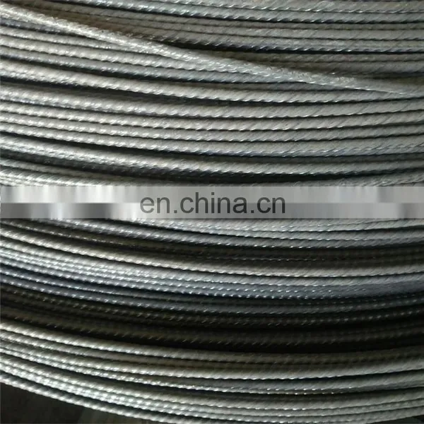 China Manufacturer High Tensile 6.5mm 7.0mm Prestressed Cable Low Relaxation pc Wire With Spiral Ribs photo-2