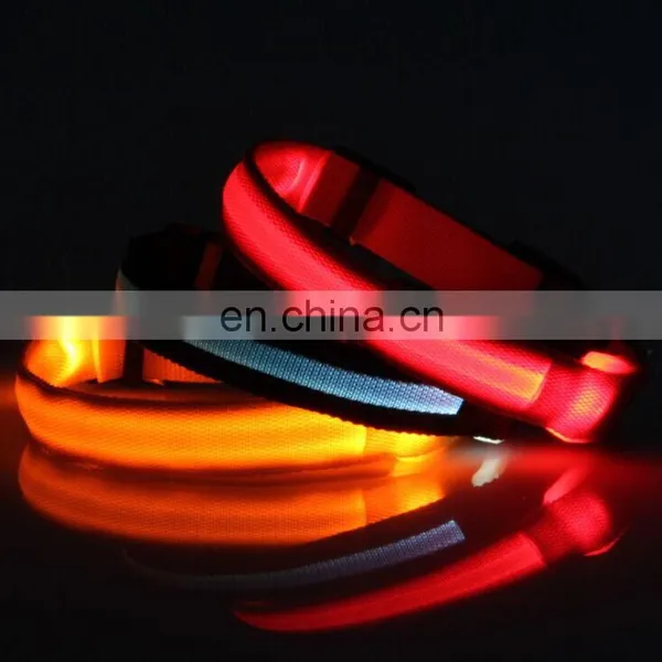 Hot Selling LED Dog Collars Flashing Light Pet Collar Adjustable USB Rechargeable Dog Collar Pet Supplies photo-3