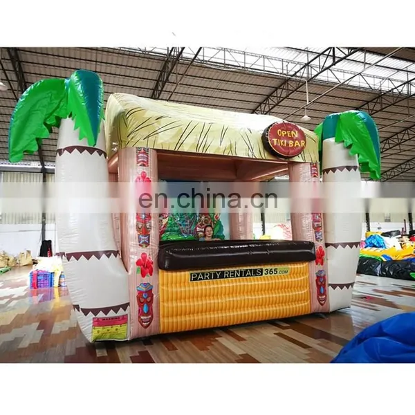 High Quality Backyard Party Hawaii Tiki Bar Style Mobile Kiosk Advertising Snack Food Inflatable Booth photo-2