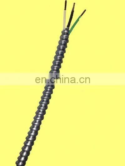 Standard Copper Conductor 14/4 Metal Clad Cable Aluminum Armor Solid MC Wire photo-2