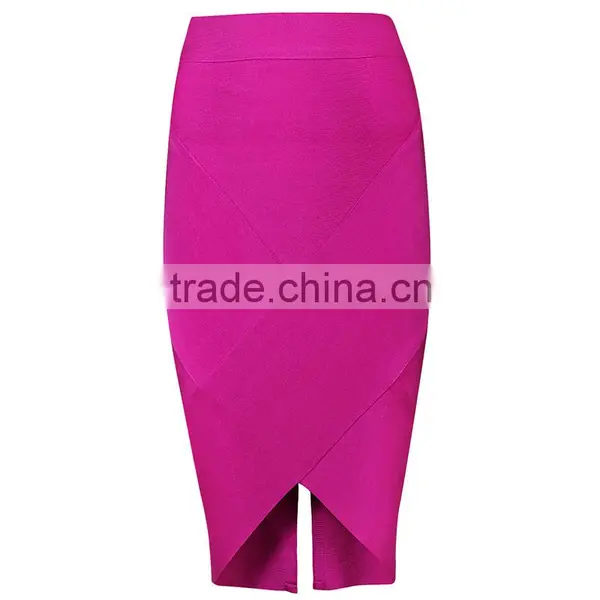 Summer Dress 2015 New Fashion Sey Women Blue Pink Midi Evening Party V Bottom Split Bandage Skirts Bandage Bodycon Women Wearing photo-4