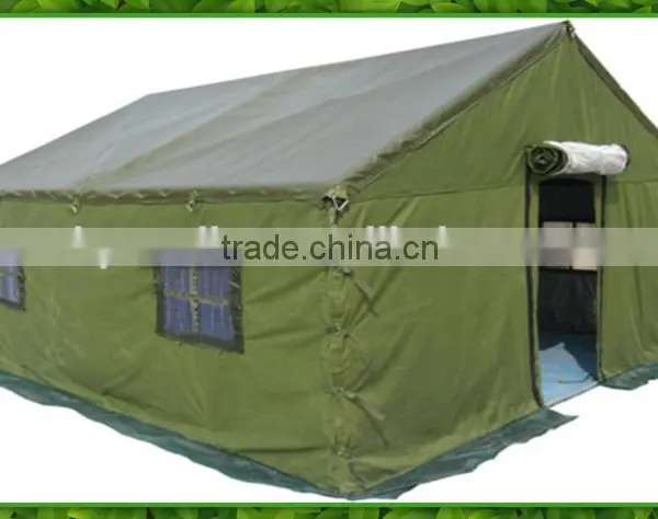 Blend Recycle Fabric Weaving Yarn Factory for Tent Green Colour HB282 China photo-2