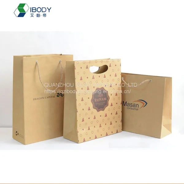 China Recycle Kraft Paper Shopping Bags for Clothes Packaging photo-2