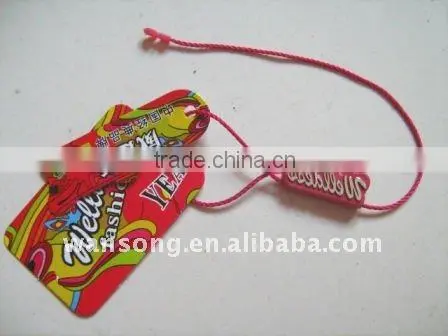 OEM Embossed Industrial String Seal, Custom Design Hang Tag With Plastic Locker and Nylon String photo-3