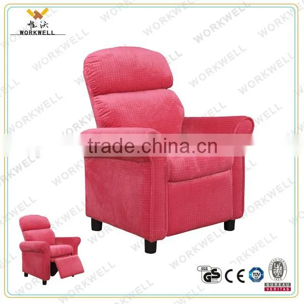 Workwell Geniues pu Leather Children Recliner Sofa With Wood and Steel Frame Kw-Cs09 photo-4