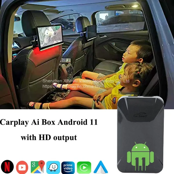 2022 NEW Android 11 Carplay Ai Box HDMI Out Suitable for Benz Audi Porsche Honda Volkswagen OEM Wired CarPlay photo-2
