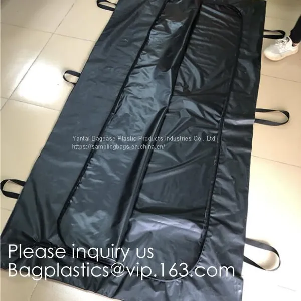 Body Bags, CE Death Body Bag For Virus Infected Patient Black Body Mortuary Bags For Dead Bodies Corpse Storage Bag photo-2