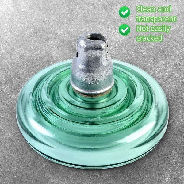 Transparent Glass Insulator U70BS 210, Rated for 70kN Mechanical Strength photo-4