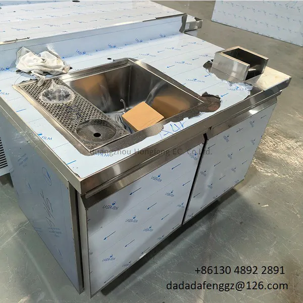 DADADAFENG Bar Counter Stainless Coffee Shop Cashier Counter Reception Desk photo-2
