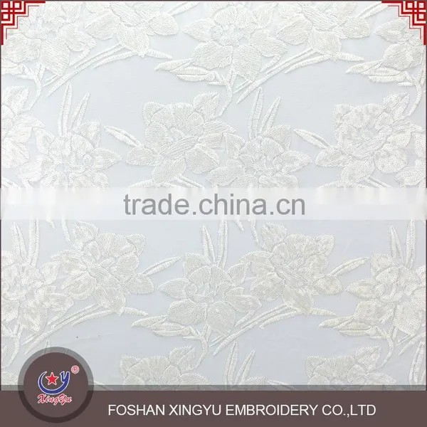 Hot-selling Promotional Custom Sequin Lace Embroidery Fabric With Flowers Embroidery Patterns photo-4
