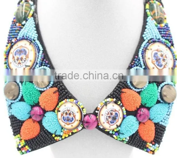 Newest Giant Crystal Necklace Collar Necklace Colorful Statement Necklace