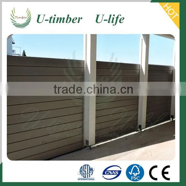 High Quality Wood Plastic Composite WPC Garden Fence Panels photo-3