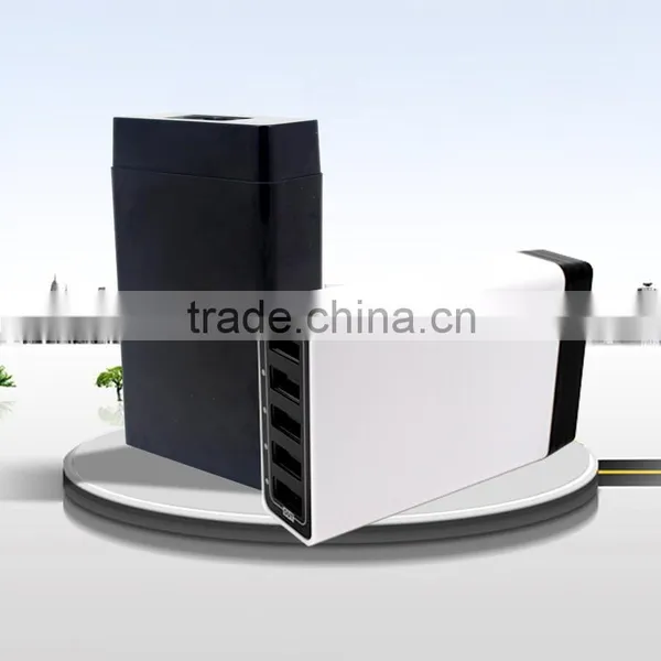 Output 5v 8a 5 Ports Universal Mobile Phone Quick Usb Travel Charger photo-3