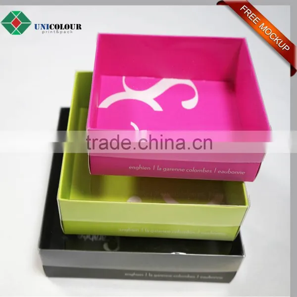 Custom Luxury Silver Logo Cardboard Paper Chocolate Box With Clear Lid photo-2