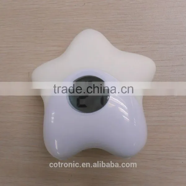 Silicone Safe Shape Digital Room Thermometer LED Night Light photo-6