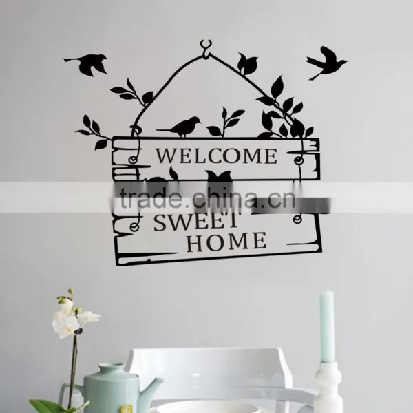 Welcome Sweet Home Decoration Wall Decals ZYVA-8253-NA Decorative Removable Vinyl Wall Stickers for Home photo-2