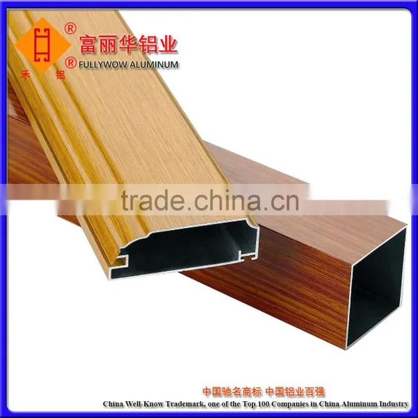 6063-T5 Wood Grain Thermal-Break Aluminum Window Profile for Office Windows