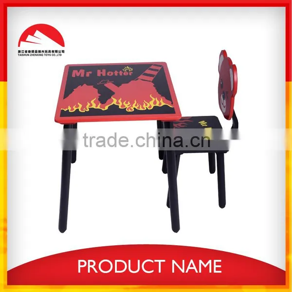 Colorful Carton Design Wooden Children Table and Chair photo-2