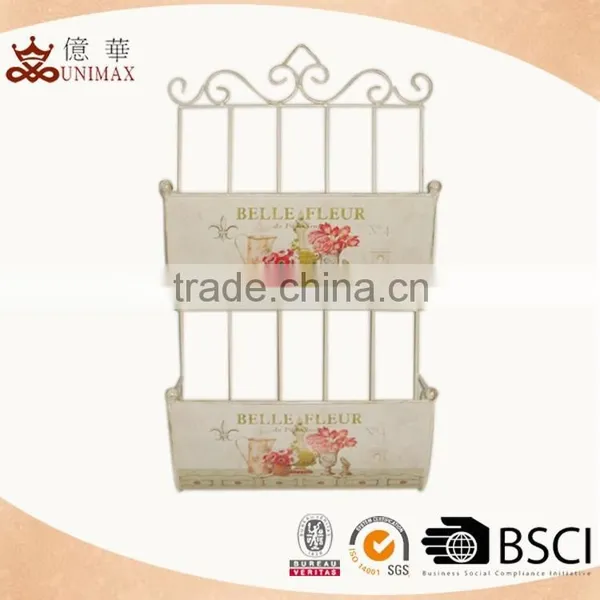 Classical Custom-made Metal Wall Rack for Home Decoration