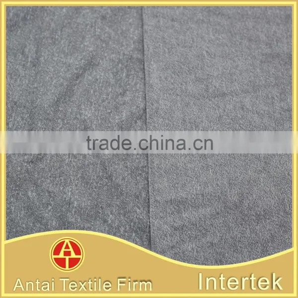 Wholesale Factory Price Melange Polyester Viscose Elastane Fabric for Crop Top and Workout Clothing photo-3