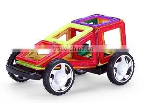 DIY Educational Plastic Magnetic Connecting Building Blocks photo-4