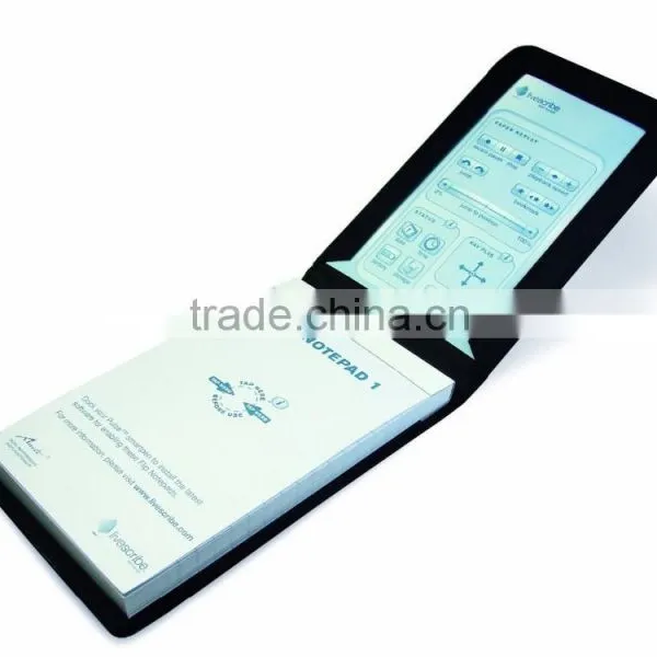 Hot Sale Journalist-Style Genuine Leather Flip Notepad Holder photo-2