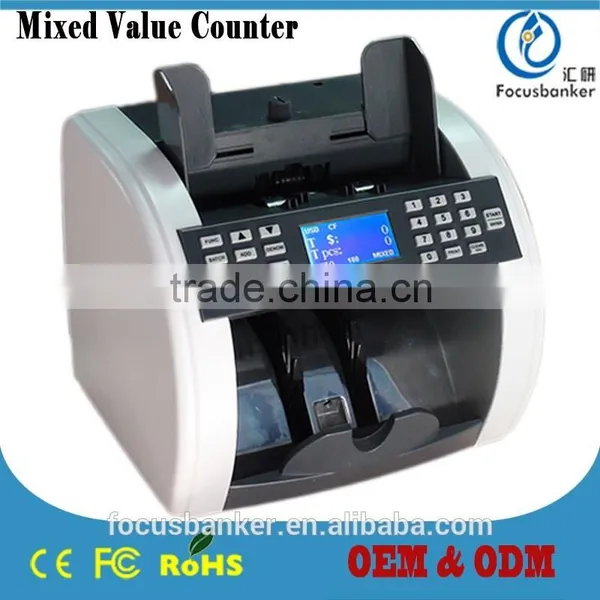 Currency Counter/Money Counter/Bill Counter With UV,MG/MT,IR Fake Notes Detection for Euro(EUR) & Romanian Leu (ROL) photo-3