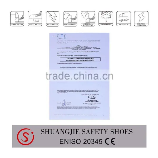 Industrial Work Boot Sfety Boot Leather Safety Shoes Price 9014 photo-4