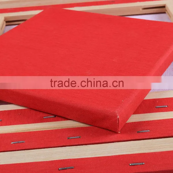 Free Sample Artist Stretched Large Red Cotton Canvas photo-4