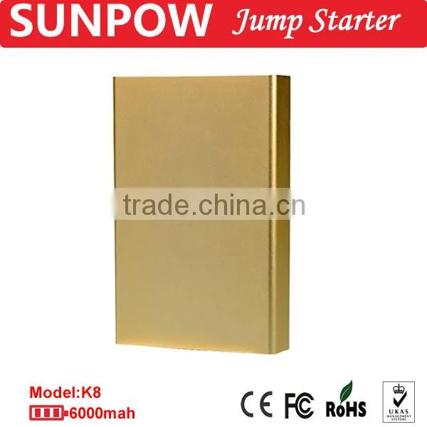 Sunpow 2015 Multi-function Aluminium Alloy Power Station 12V 8000mAH Portable Mini Car Jump Starter photo-2