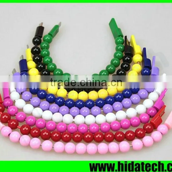 Fashion Buddha Beads USB Cable V8 Data Cable for Samsung Galaxy S6 Edge photo-4