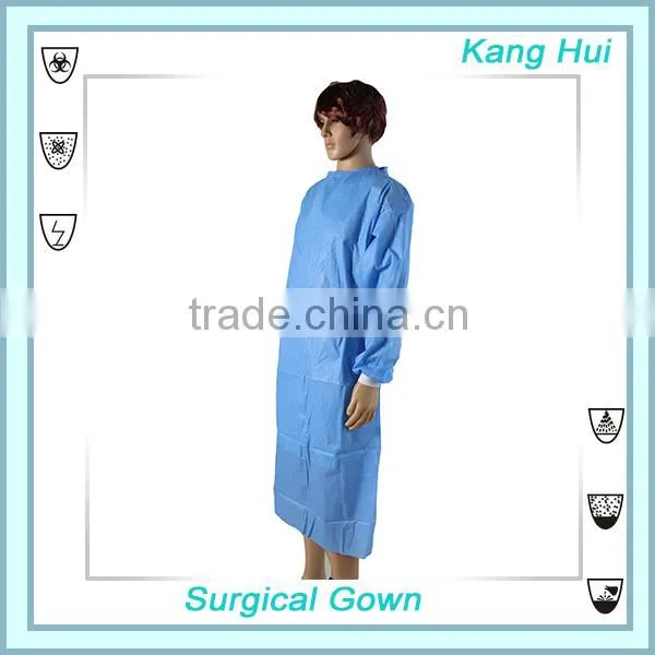 Cheap PP Nonwoven Medical Supply Surgical Disposable Hospital Gown photo-2